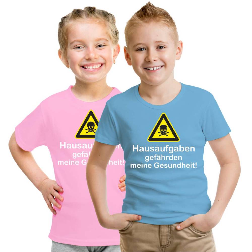 Spass Kostet Kinder T-Shirt HAUSAUFGABEN gefährden meine Gesundheit