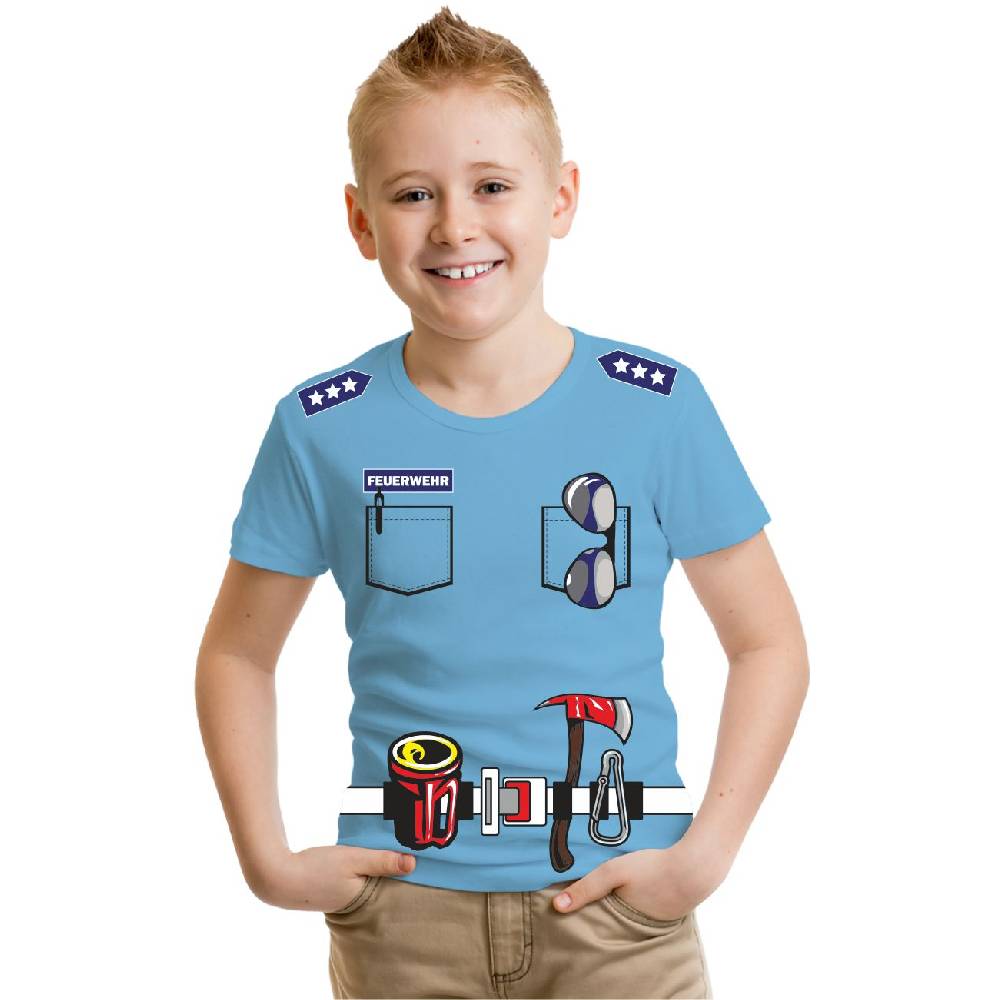 Spass Kostet Kinder T-Shirt Kinder Uniform FEUERWEHR Druck
