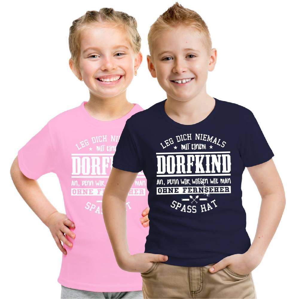 Spass Kostet Kinder T-Shirt Leg dich niemals mit einem Dorfkind an