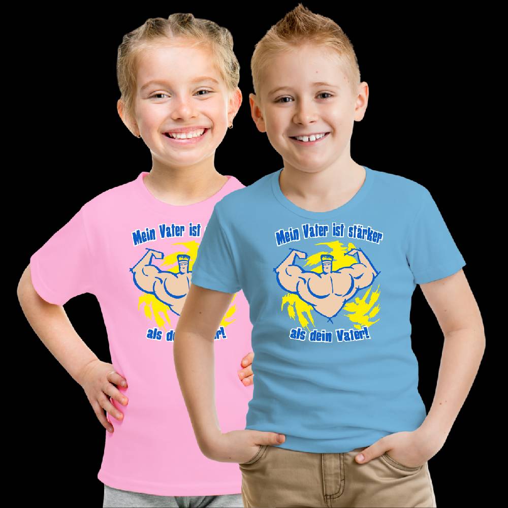 Spass Kostet Kinder T-Shirt Mein Vater ist stärker als dein Vater