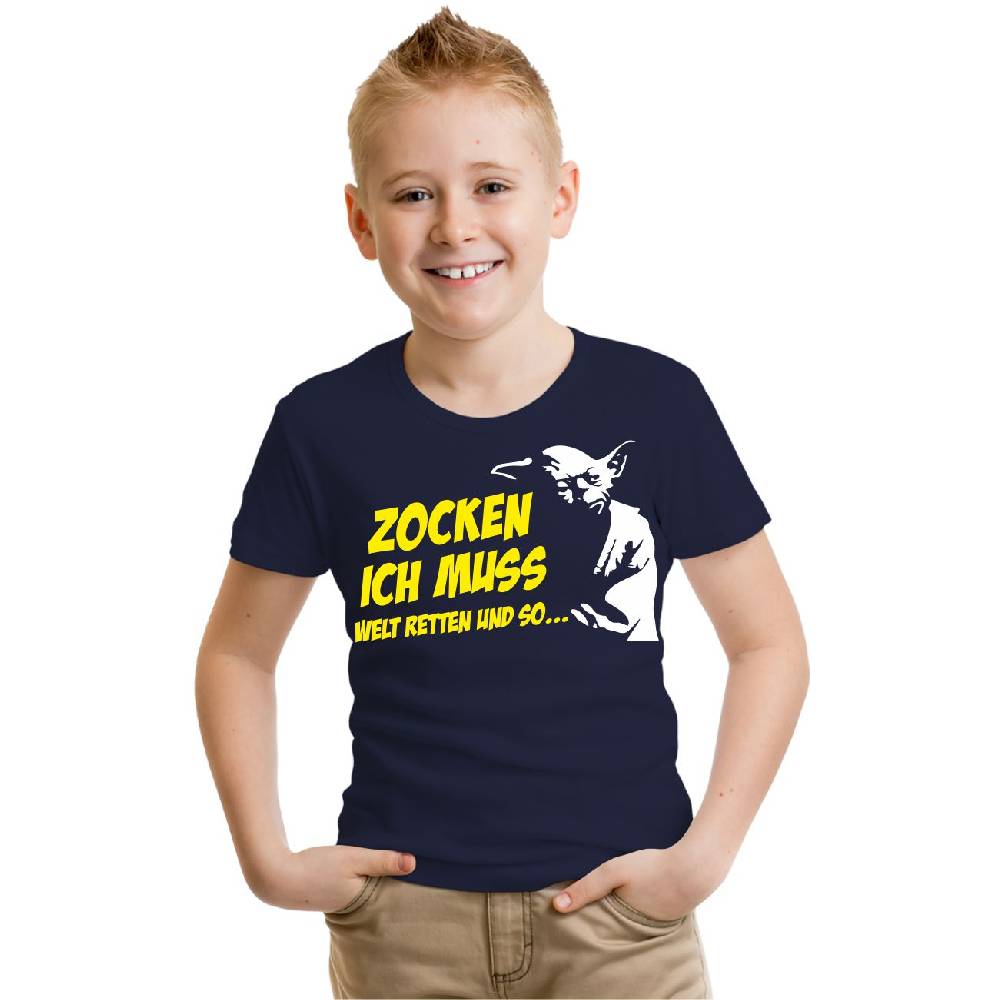Spass Kostet Kinder T-Shirt Zocken ich muss Welt retten und so