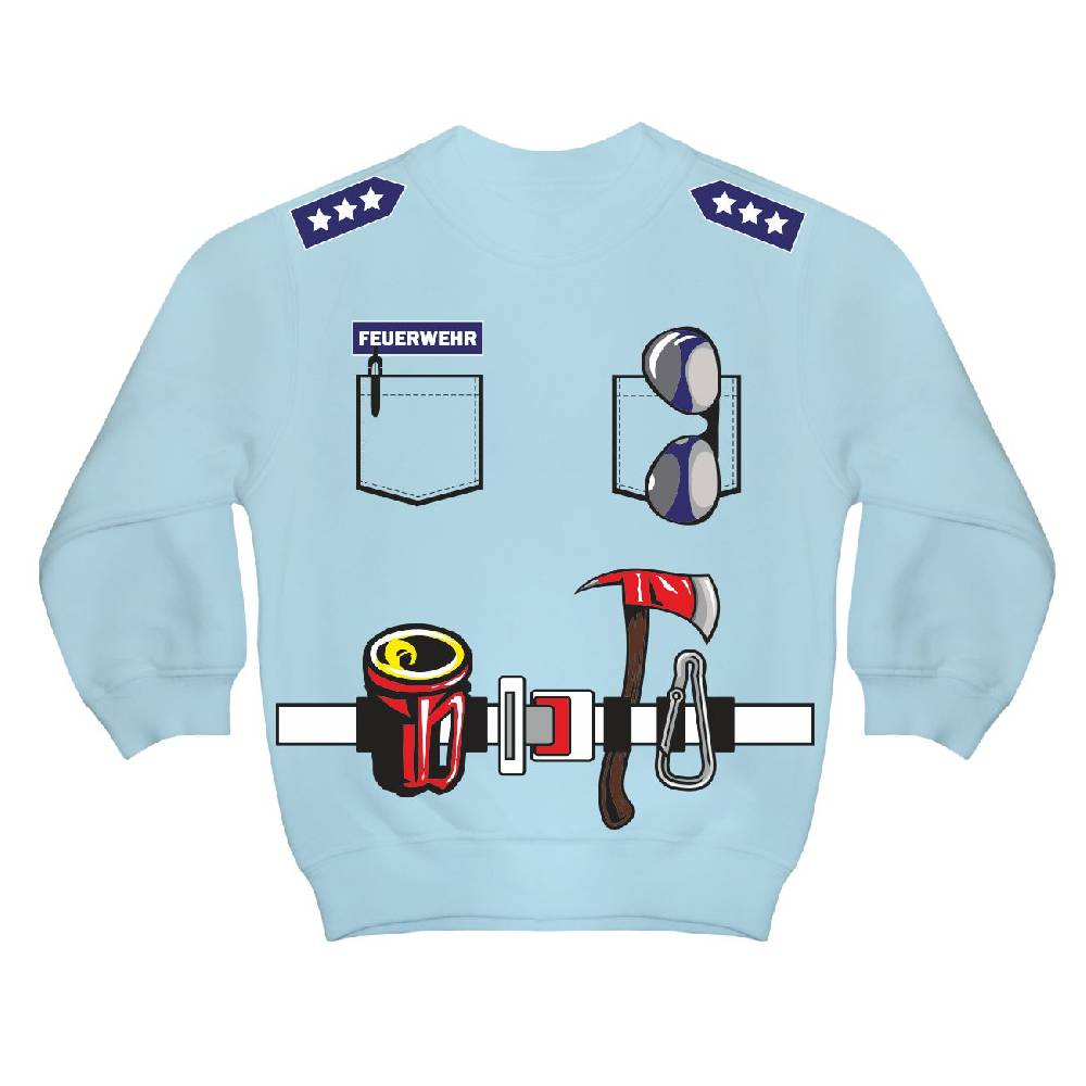 Spass Kostet Kinderpullover Kinder Uniform FEUERWEHR Druck