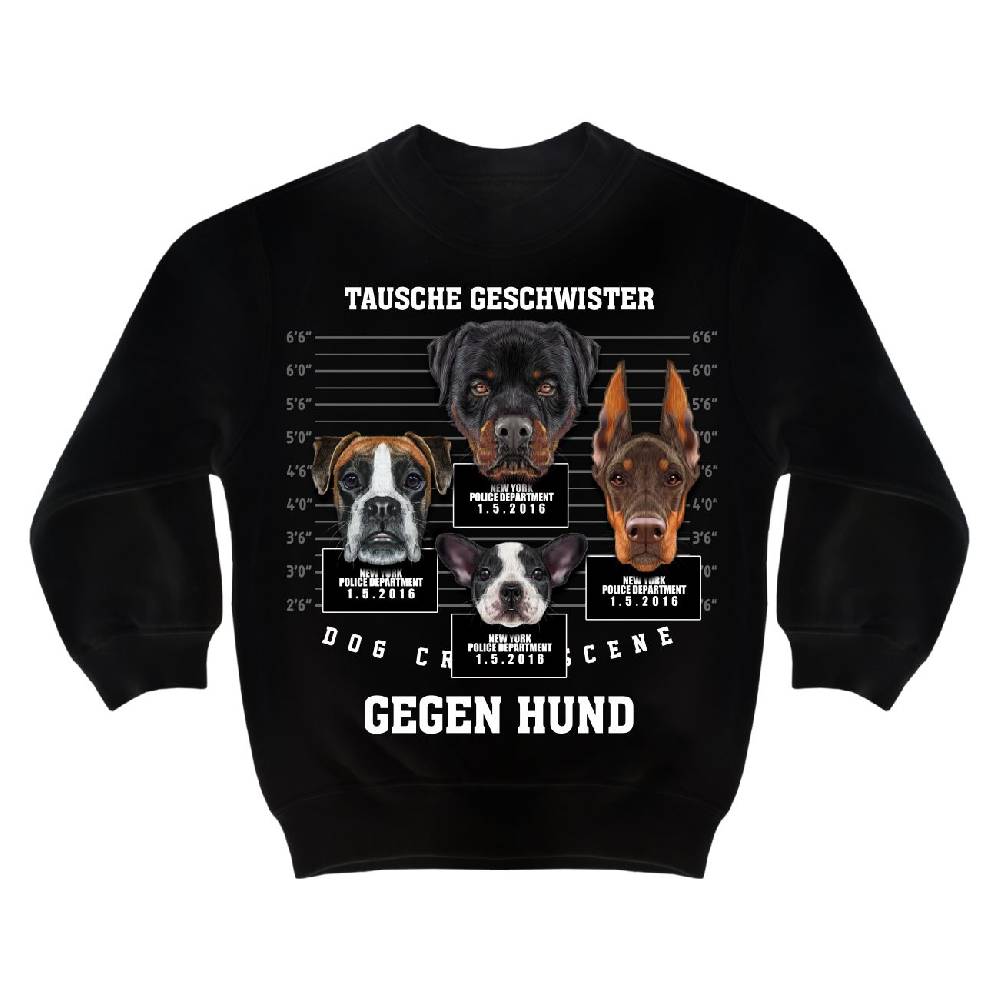Spass Kostet Kinderpullover Tausche Geschwister gegen Hund