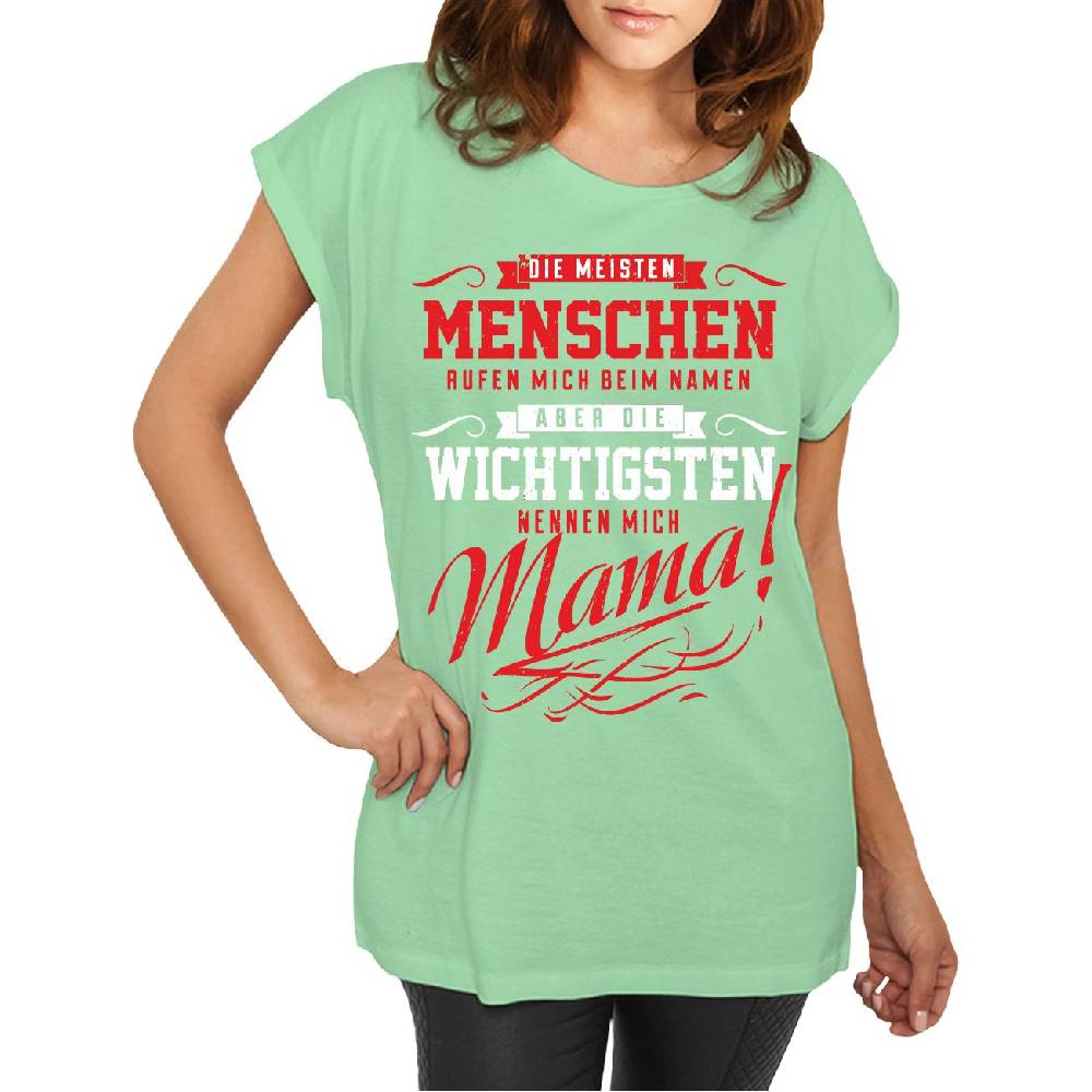Spass Kostet Longshirt Damen Weit Geschnitten Die Wichtigsten Nennen Mich MAMA