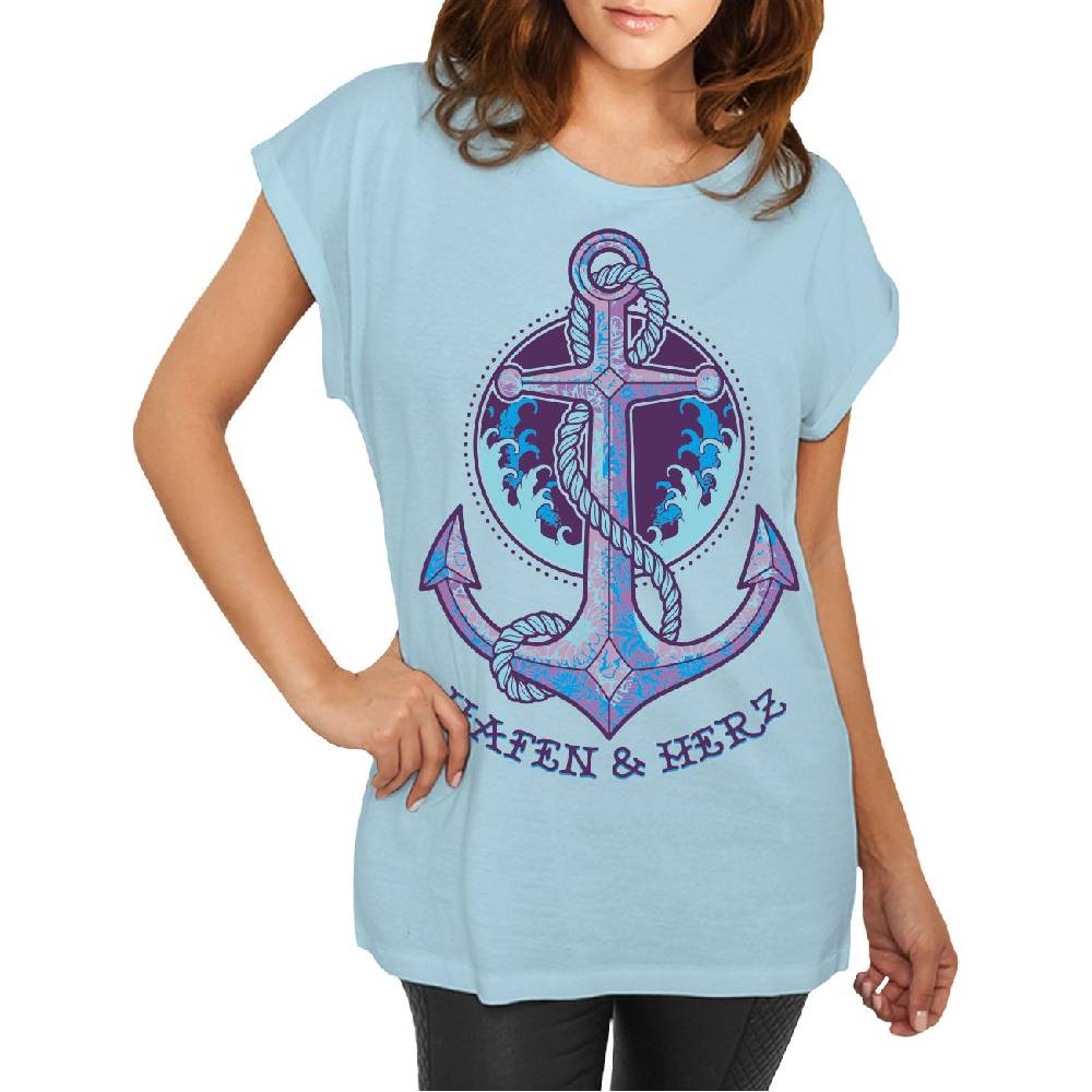 Spass Kostet Longshirt Damen weit geschnitten Hafen & Herz