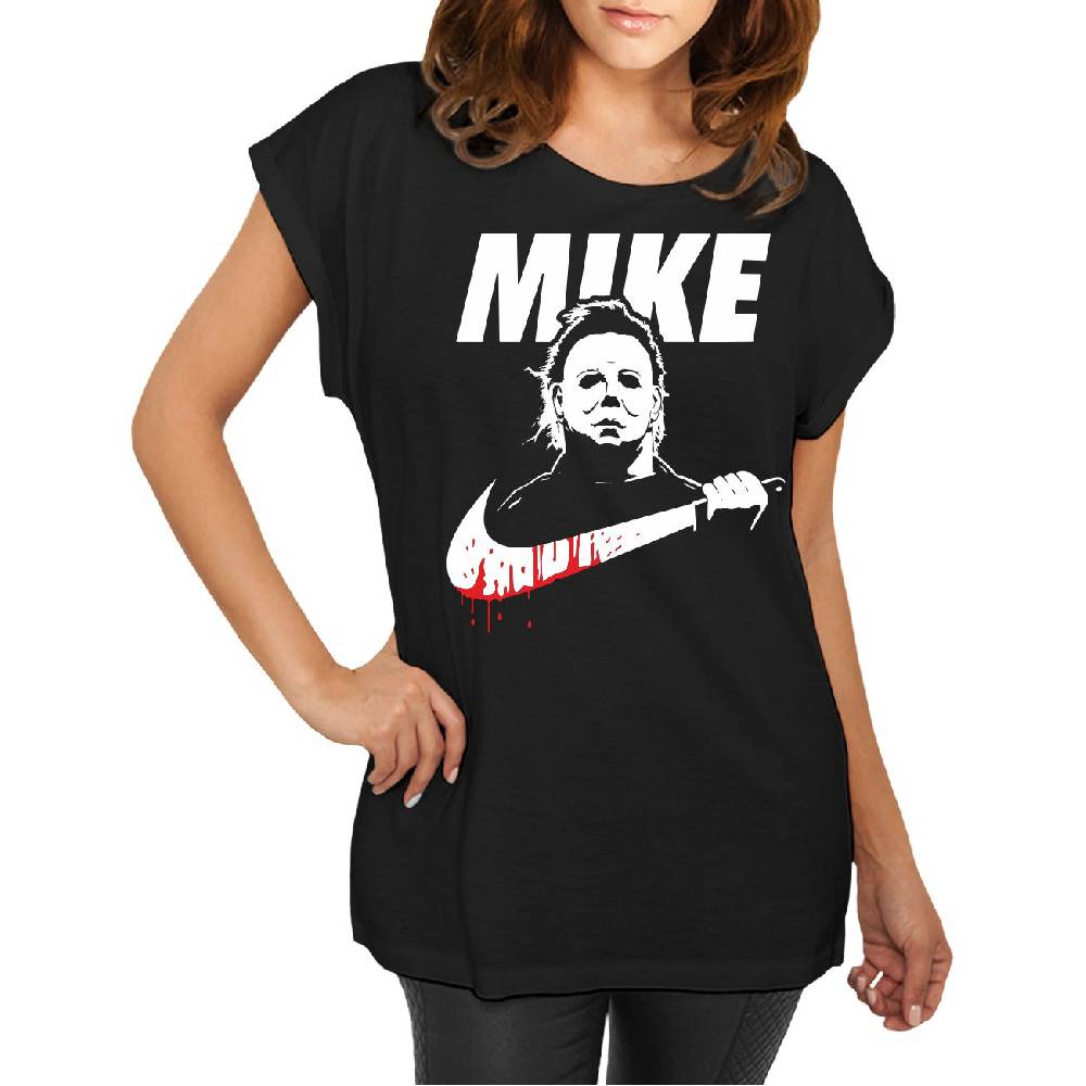 Spass Kostet Longshirt Damen weit geschnitten Horror Logo Mike