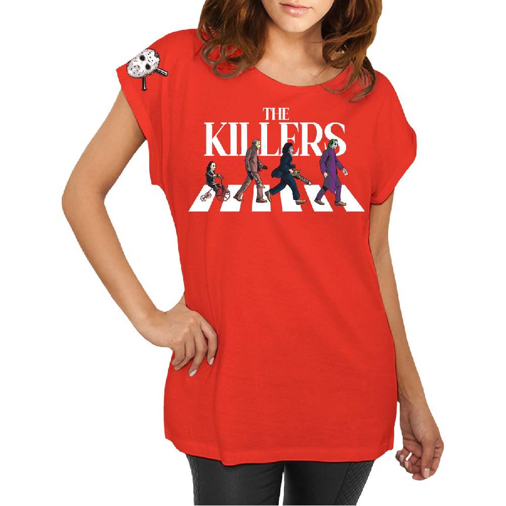 Spass Kostet Longshirt Damen weit geschnitten Horror Movie Killers Pain Psycho Fun