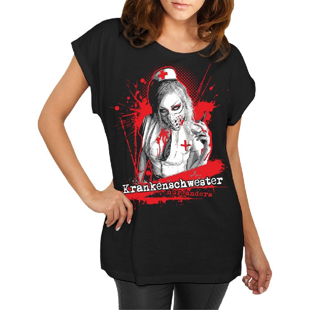 Spass Kostet Longshirt Damen Weit Geschnitten Krankenschwester NUR ANDERS