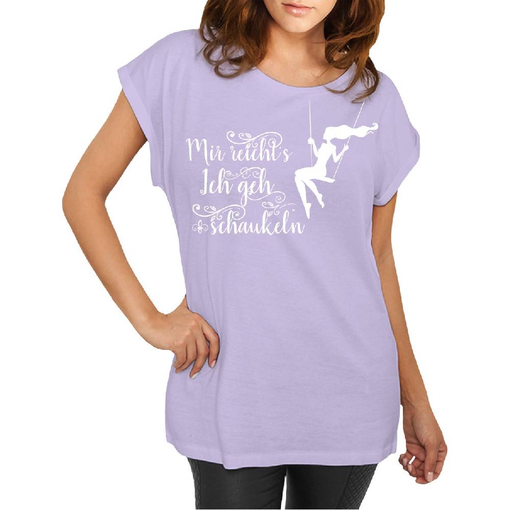 Spass Kostet Longshirt Damen weit geschnitten Mir reichts ich geh schaukeln
