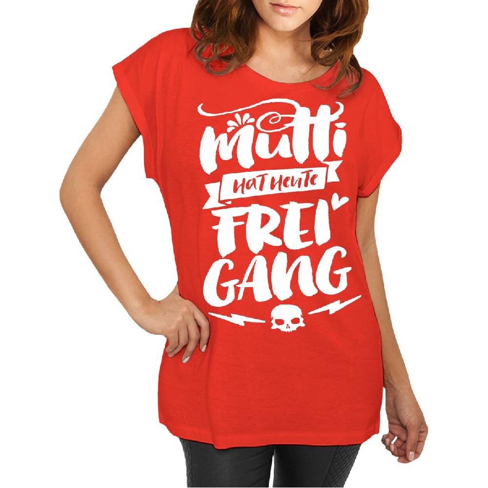 Spass Kostet Longshirt Damen Weit Geschnitten Mutti Hat Heute Freigang