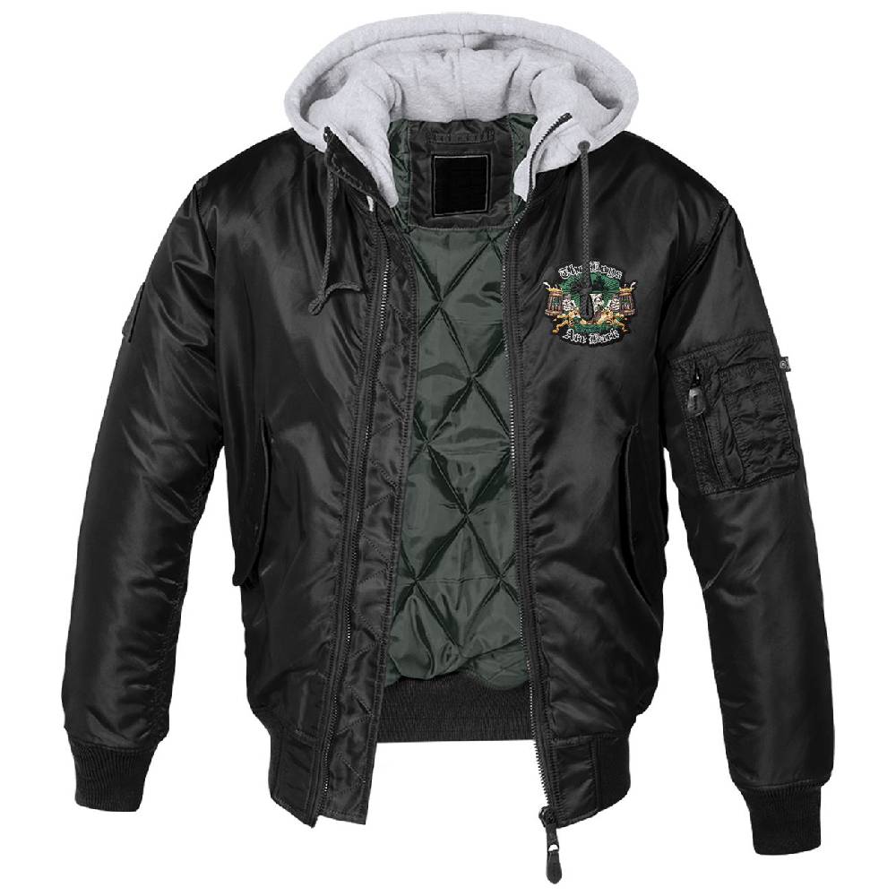 Spass Kostet MA1 Bomberjacke mit Kapuze gefüttert Winter Version The Boys are Back