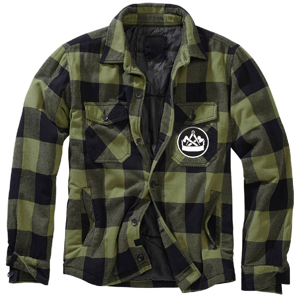 Spass Kostet Männer Flanell Jacke mit Fütterung Aufnäher ZIMMERMANN