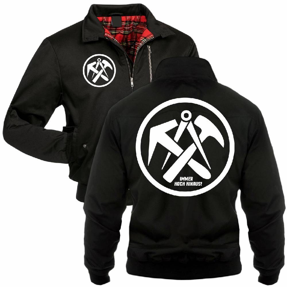 Spass Kostet Männer Gefütterte Harrington Jacke Dachdecker IMMER HOCH HINAUS