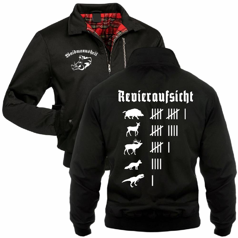 Spass Kostet Männer Gefütterte Harrington Jacke Jäger Revieraufsicht Abschüsse