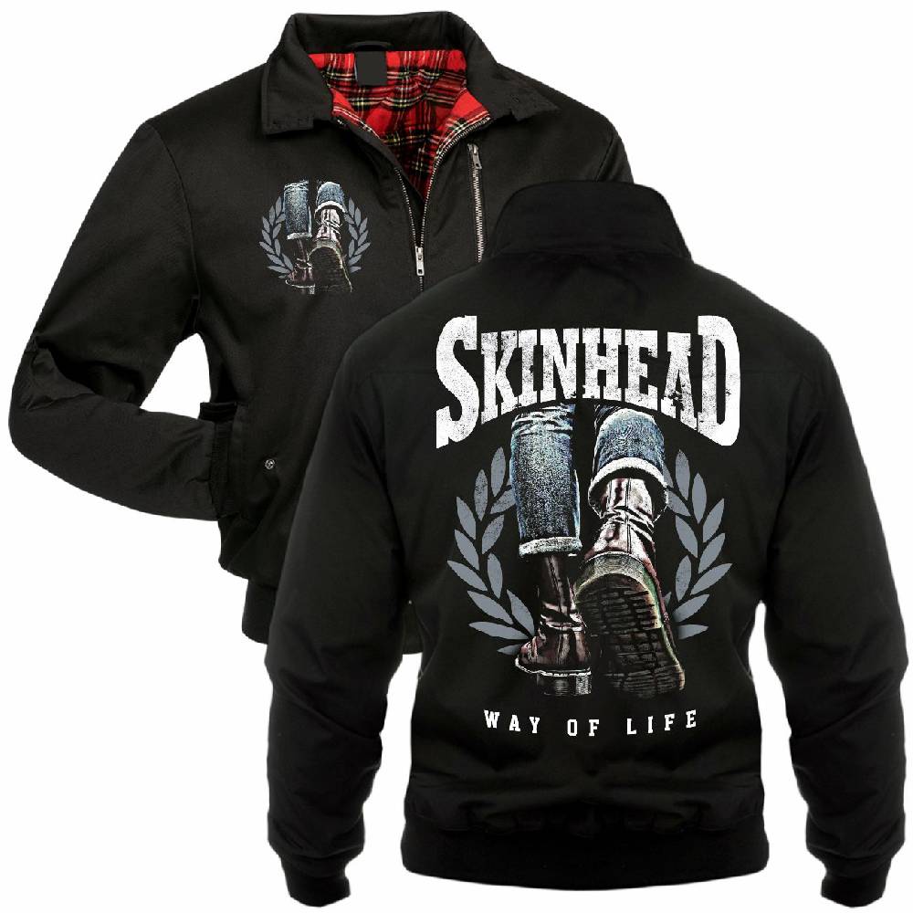 Spass Kostet Männer Gefütterte Harrington Jacke Skinhead - a way of life