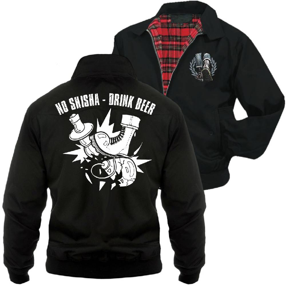 Spass Kostet Männer Harrington Jacke No Shisha Drink Beer