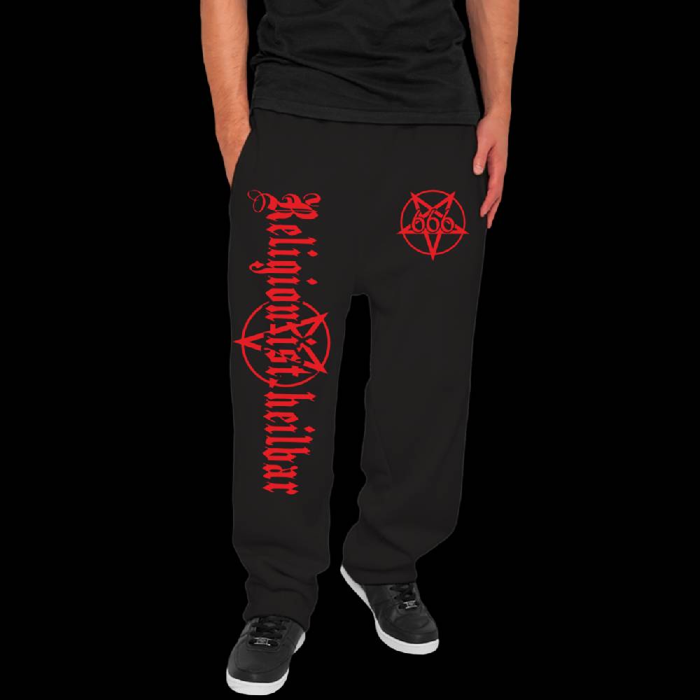 Spass Kostet Männer Jogginghose Trainingshose Religion ist heilbar Pentagramm