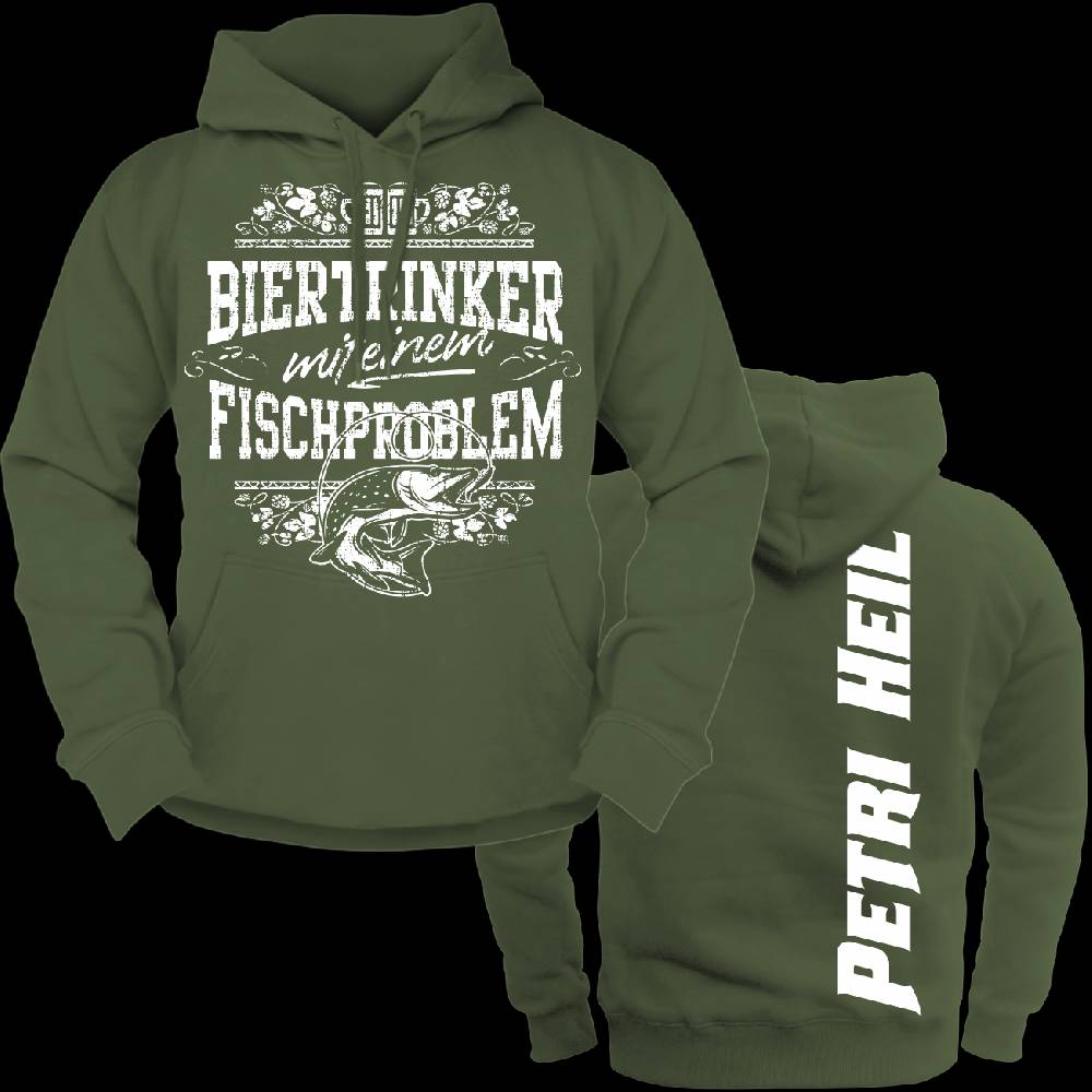 Spass Kostet Männer Kapu Biertrinker mit einem Fischproblem