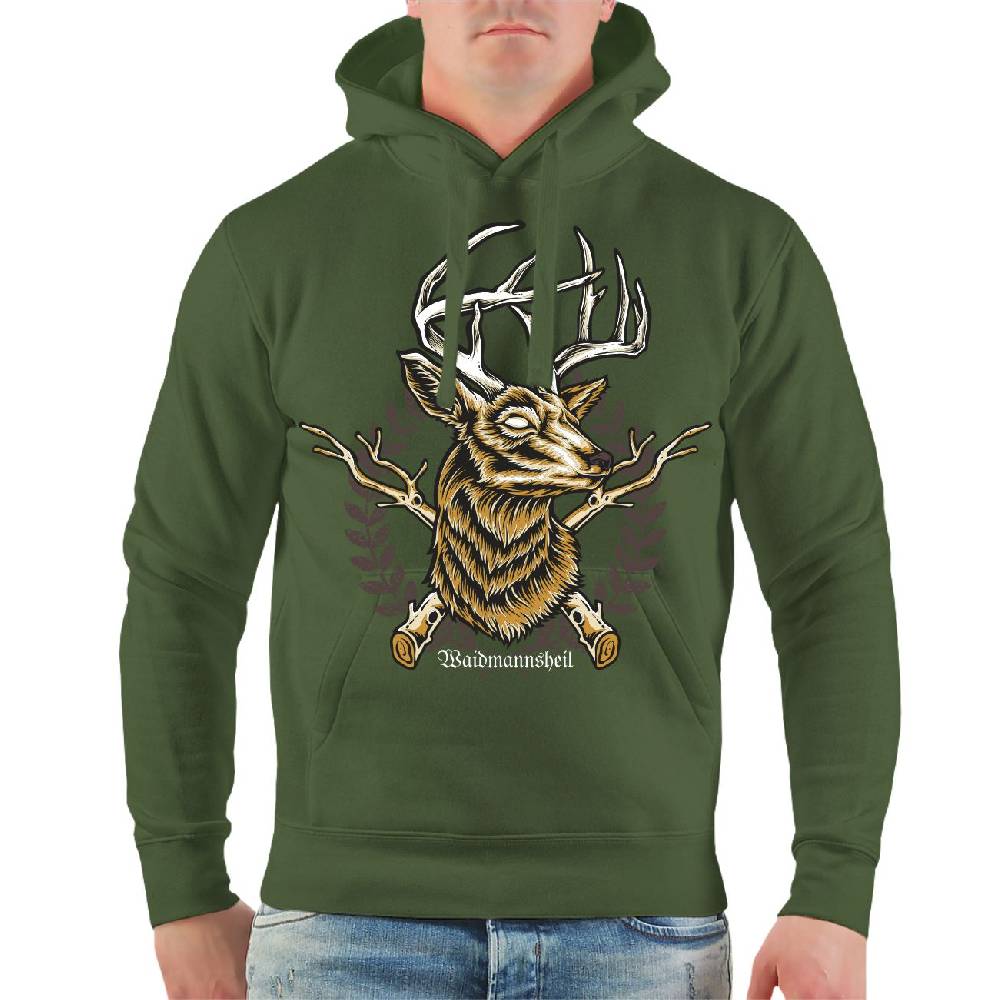 Spass Kostet Männer Kapu Jäger Hirsch Wappen Waidmannsheil