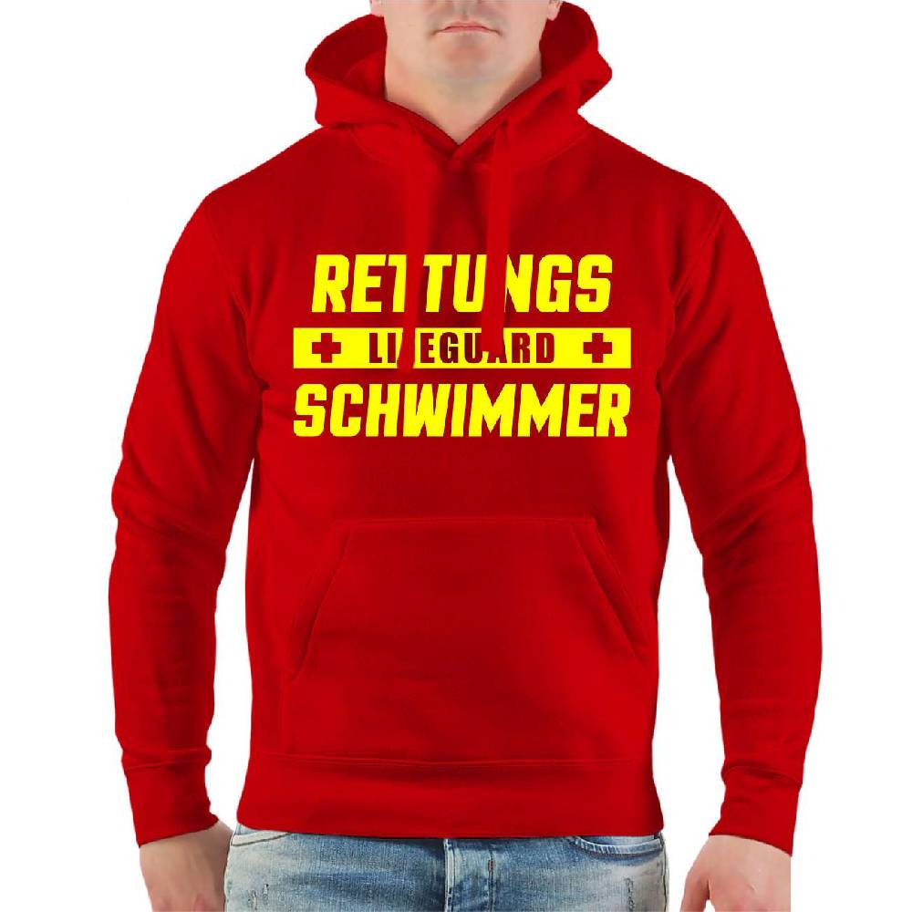 Spass Kostet Männer Kapu Rettungsschwimmer Lifeguard NEONGELBER Druck