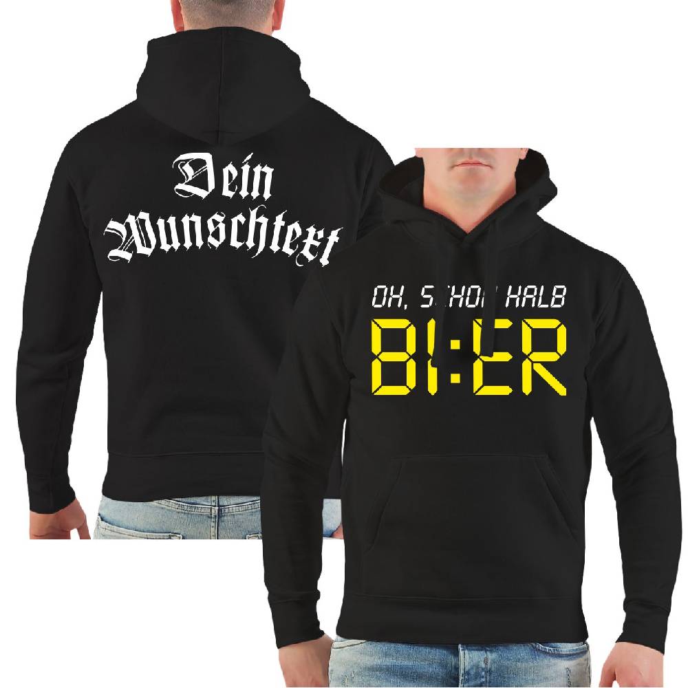 Spass Kostet Männer Kapu WUNSCHTEXT Oh schon halb BIER