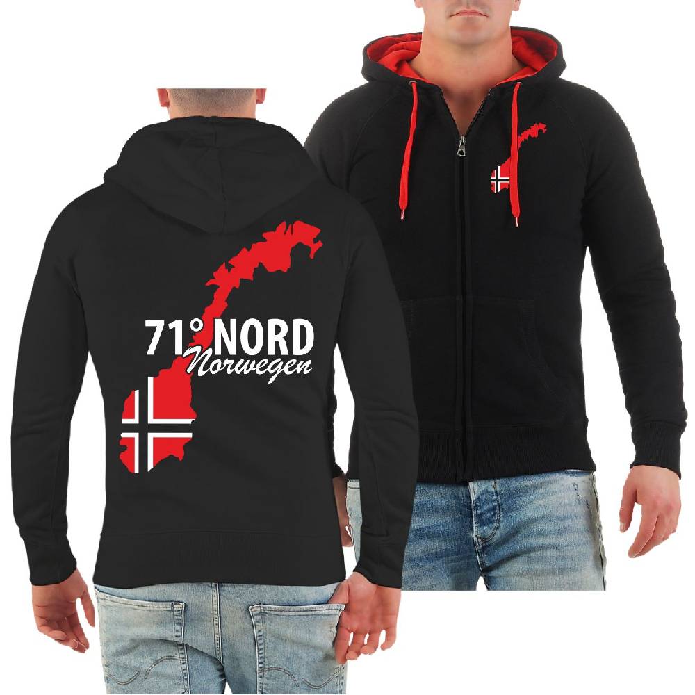 Spass Kostet Männer Kapuzenjacke 71 Grad Nord NORWEGEN