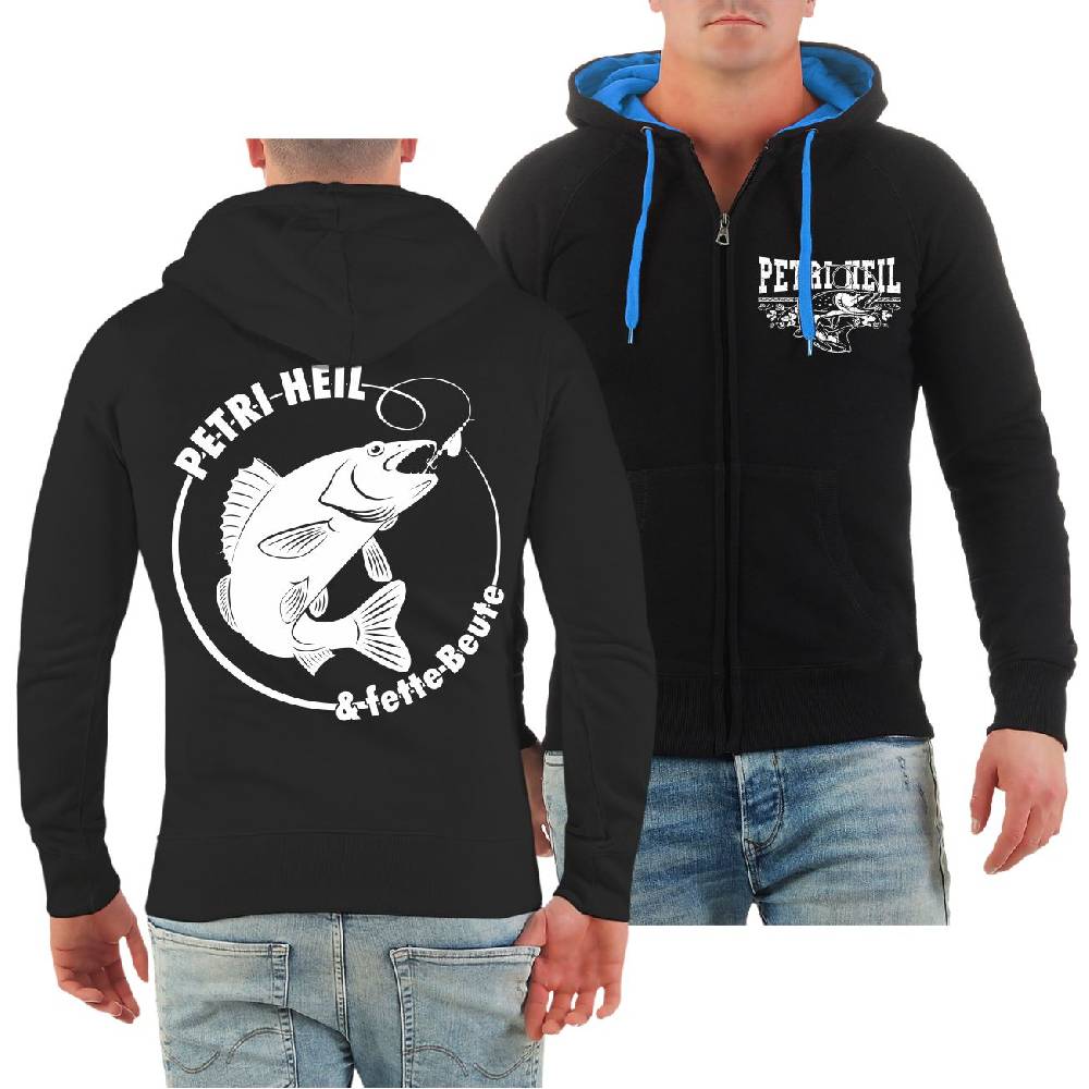 Spass Kostet Männer Kapuzenjacke Angler Petri Heil & fette Beute