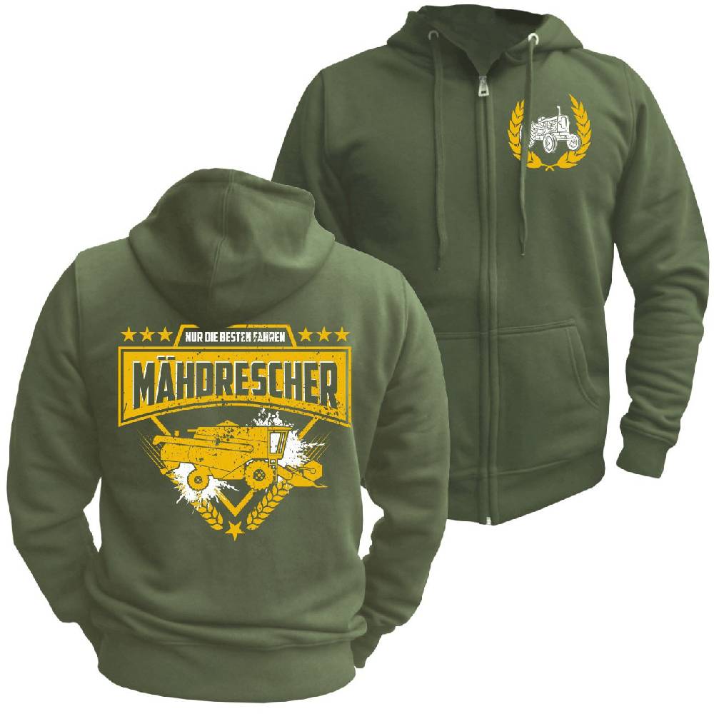 Spass Kostet Männer Kapuzenjacke Nur die Besten fahren MÄHDRESCHER