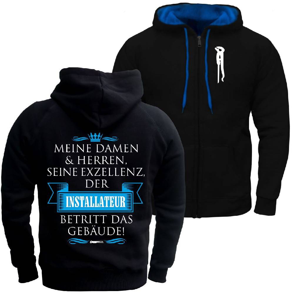 Spass Kostet Männer Kapuzenjacke Seine Exzellenz DER INSTALLATEUR
