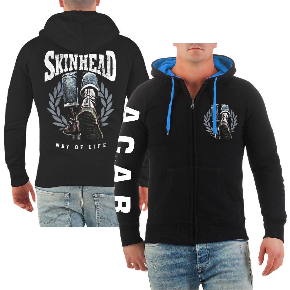 Spass Kostet Männer Kapuzenjacke Skinhead - a way of life