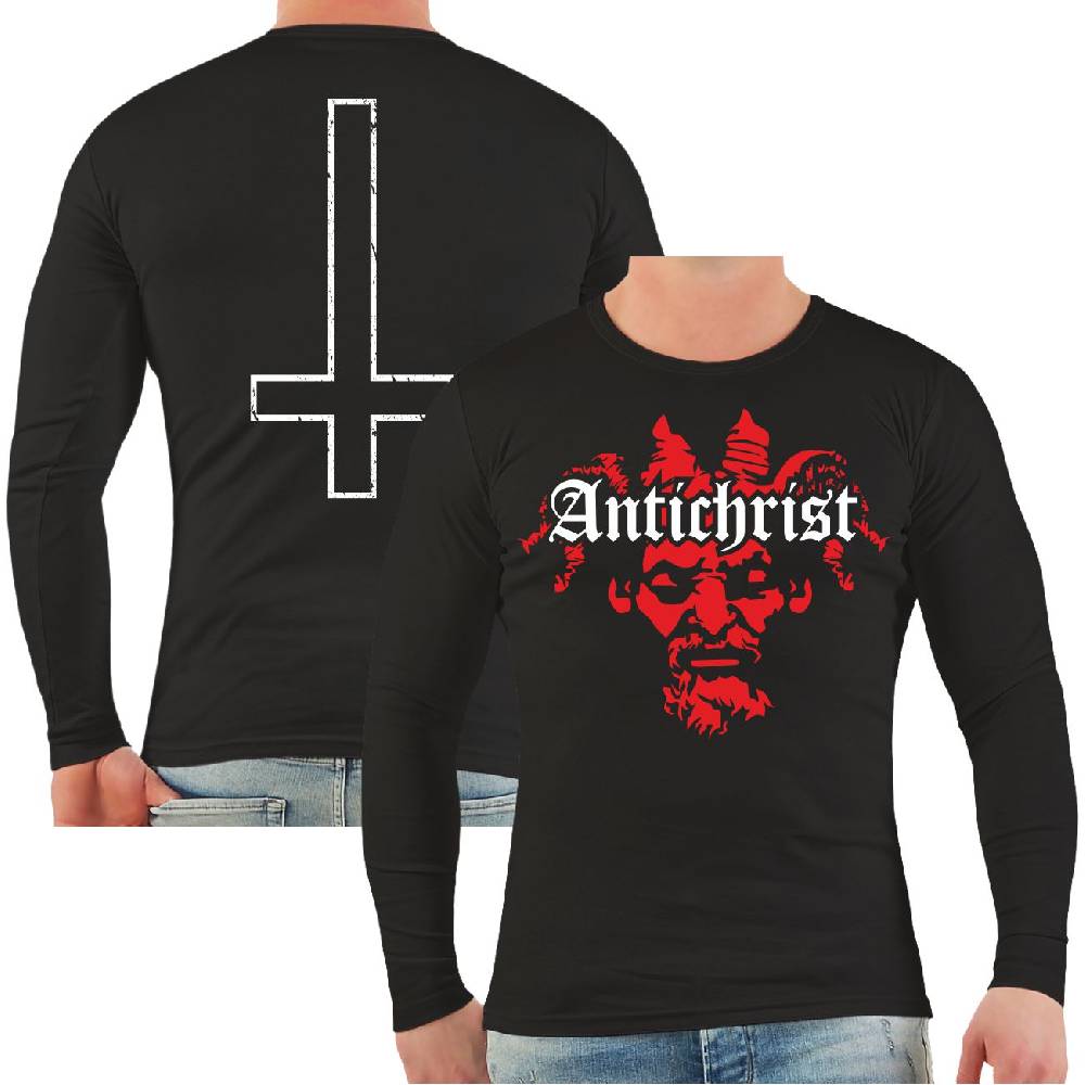 Spass Kostet Männer Longsleeve Antichrist mit Rückendruck
