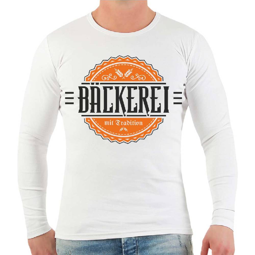 Spass Kostet Männer Longsleeve Bäckerei Mit Tradition