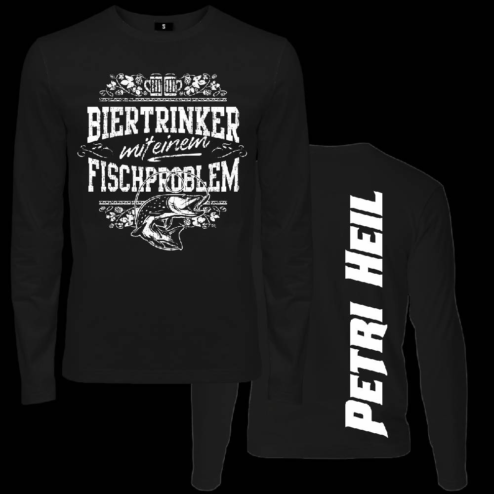 Spass Kostet Männer Longsleeve Biertrinker mit einem Fischproblem