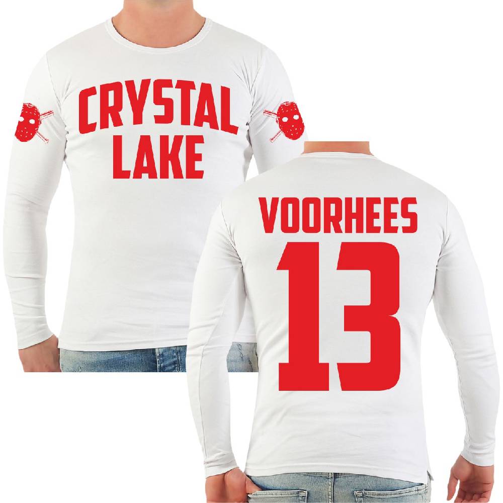 Spass Kostet Männer Longsleeve Crystal Lake Vorhees 13