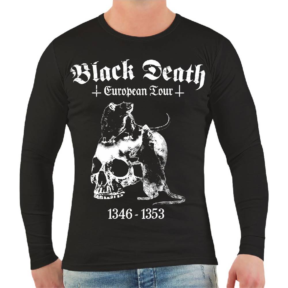 Spass Kostet Männer Longsleeve Der schwarze Tod DIE PEST Europa Tour