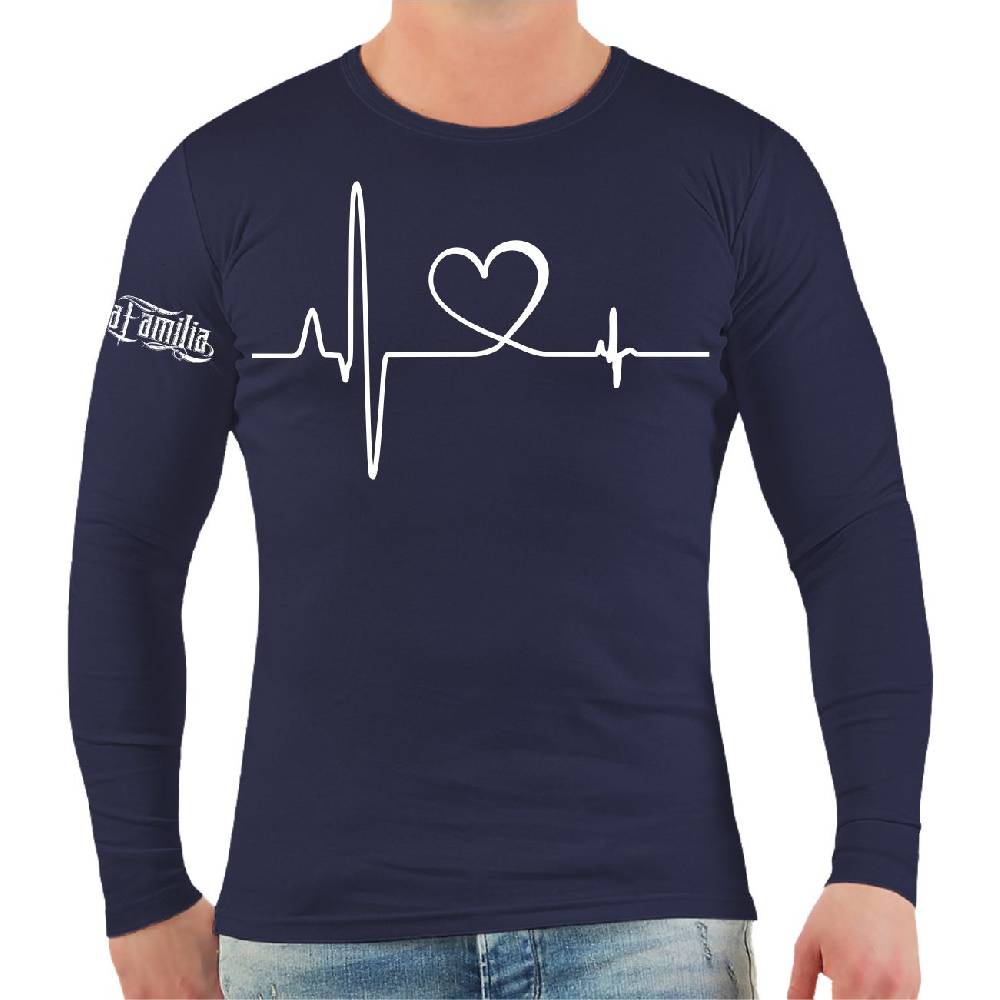 Spass Kostet Männer Longsleeve Herzschlag Liebe & Hoffnung
