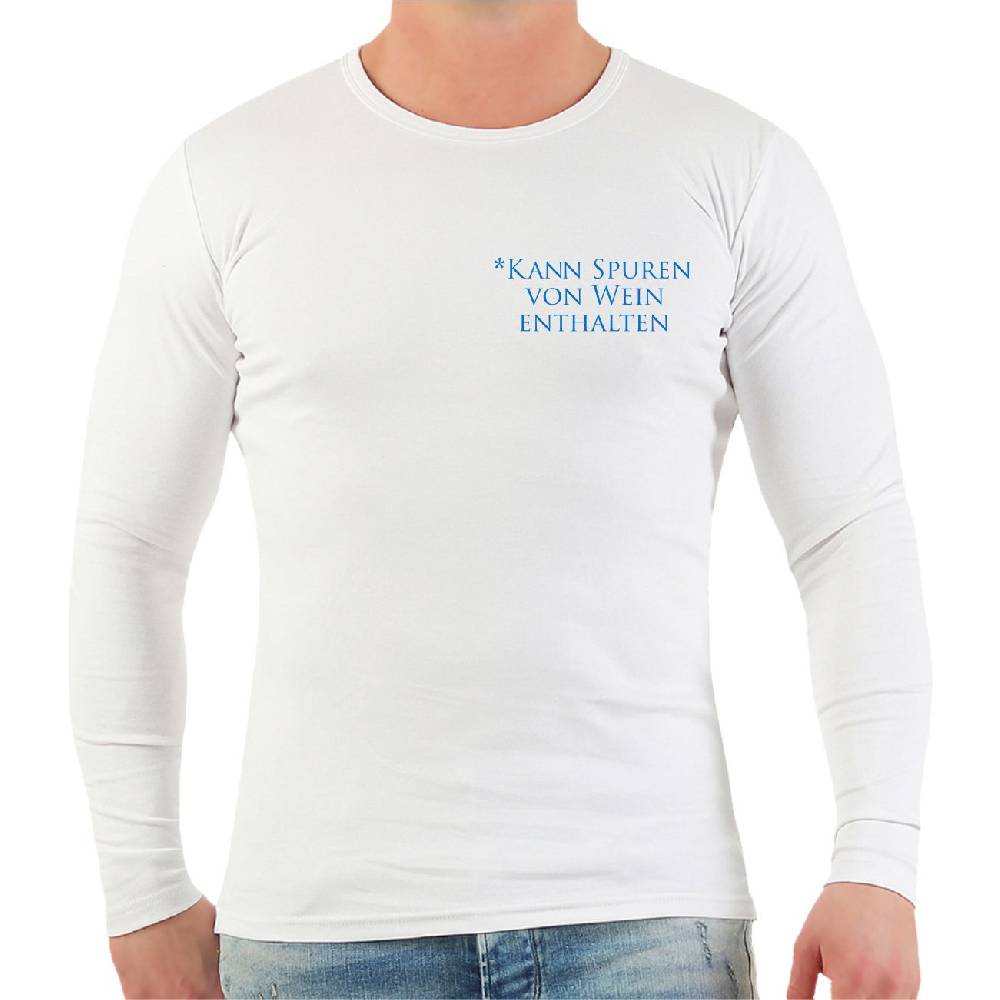 Spass Kostet Männer Longsleeve Kann Spuren von Wein enthalten