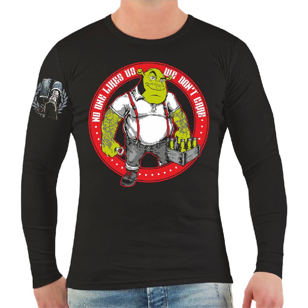 Spass Kostet Männer Longsleeve Oi skin punk No one like us we dont care