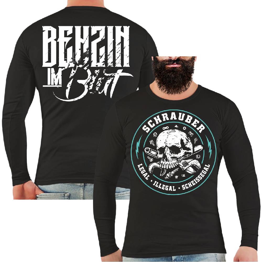 Spass Kostet Männer Longsleeve Schrauber - legal illegal scheissegal