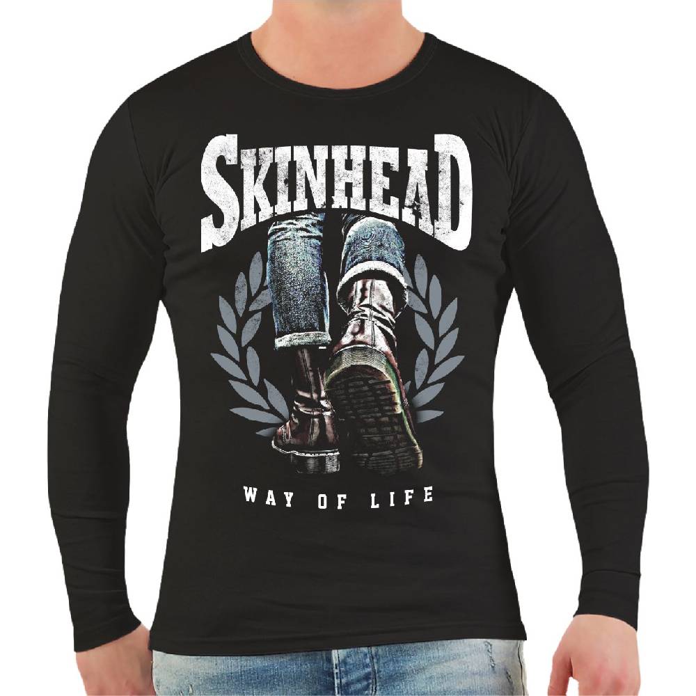 Spass Kostet Männer Longsleeve Skinhead - a way of life