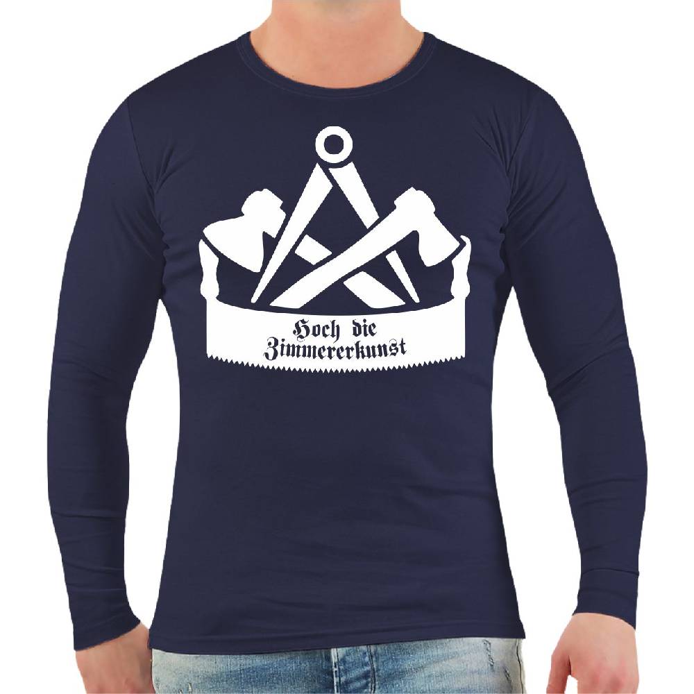 Spass Kostet Männer Longsleeve Zimmermann Hoch die Zimmererkunst