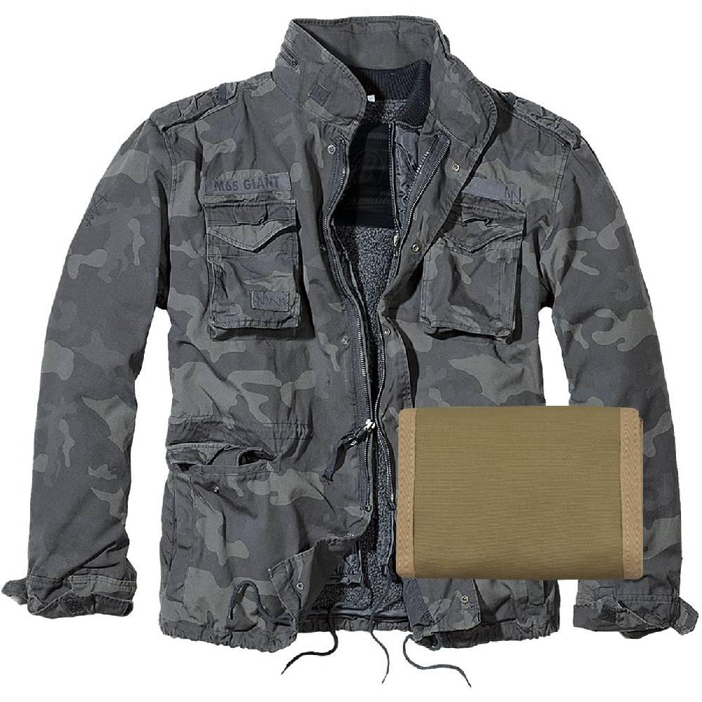 Spass Kostet Männer M65-Giant Jacke UNBEDRUCKT darkcamo mit Geldbörse