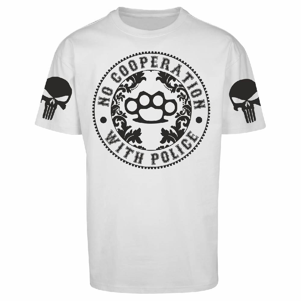 Spass Kostet Männer OVERSIZE T-Shirt No cooperation with Police S bis 5XL