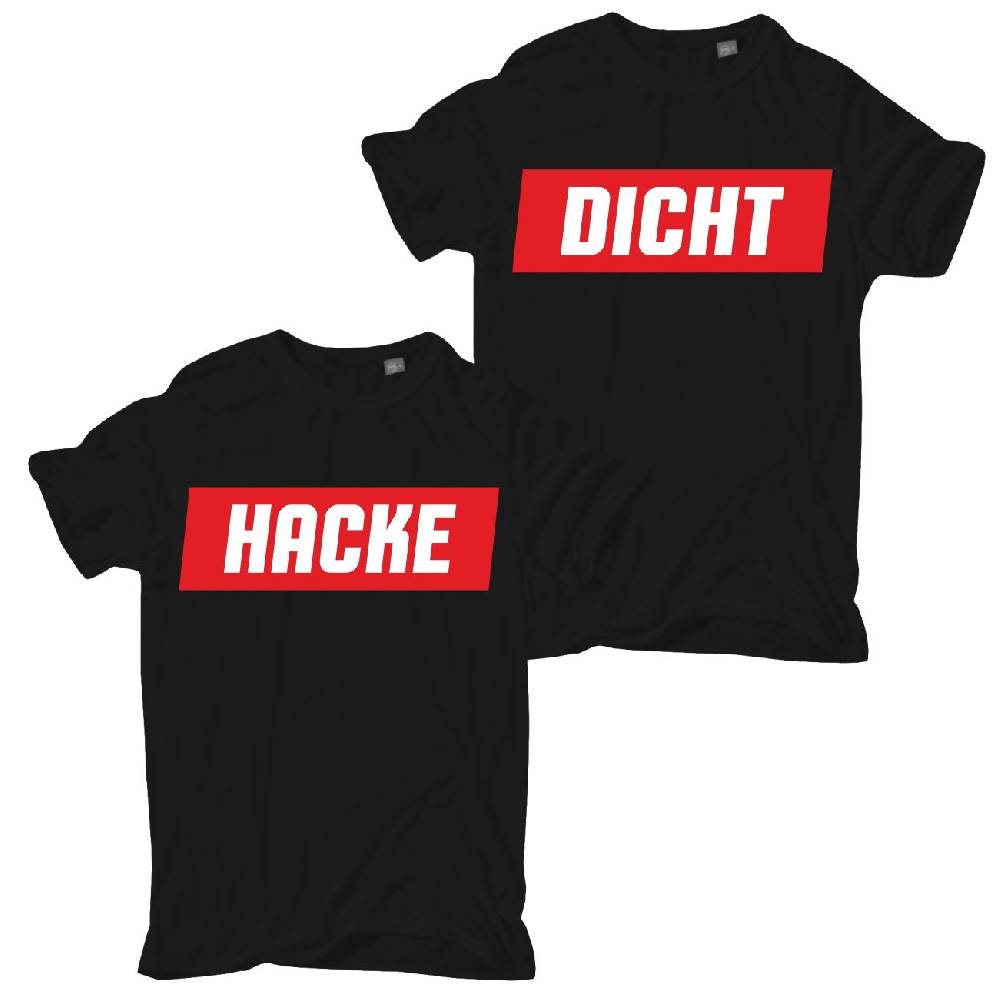 Spass Kostet Männer Partnershirts HACKE DICHT S bis XXL