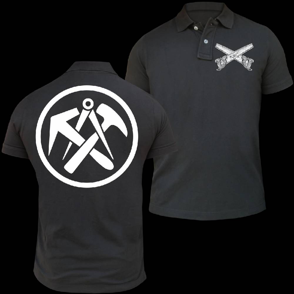 Spass Kostet Männer POLO DER DACHDECKER - Zunftwappen