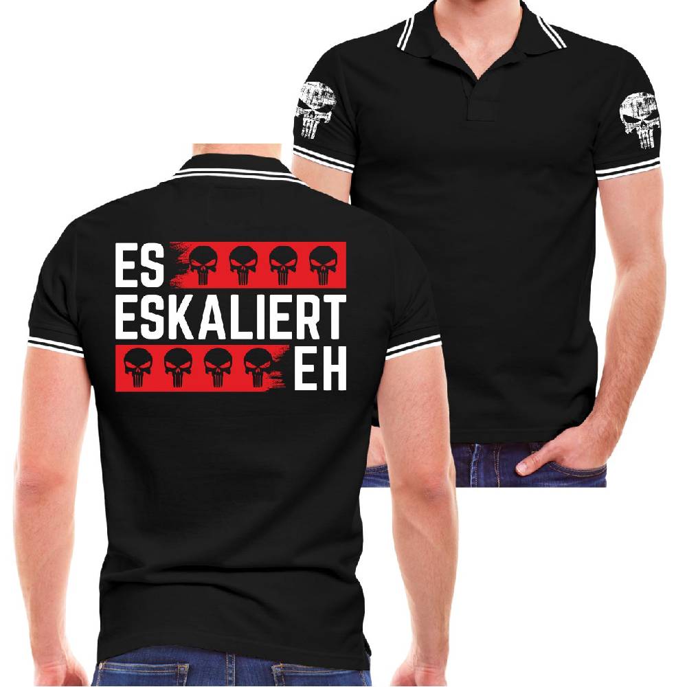 Spass Kostet Männer POLO Es Eskaliert Eh Totenköpfe