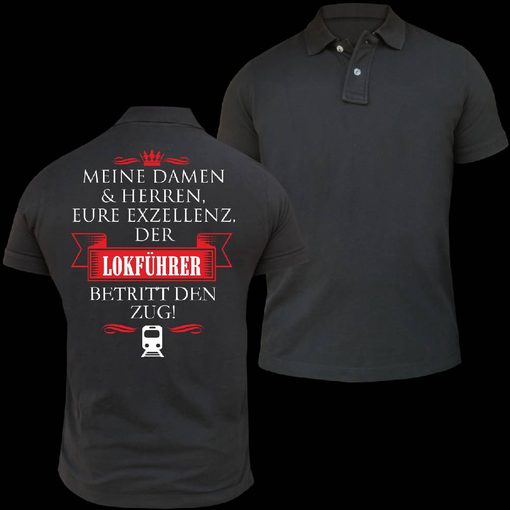 Spass Kostet Männer POLO Eure Exzellenz DER LOKFÜHRER