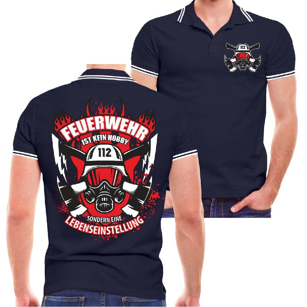 Spass Kostet Männer POLO Feuerwehr ist eine Lebenseinstellung