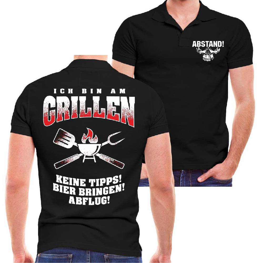 Spass Kostet Männer POLO Ich bin am Grillen BIER BRINGEN
