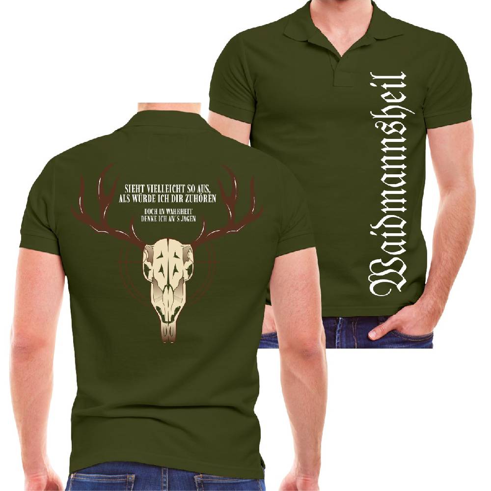 Spass Kostet Männer POLO Jäger Ich denke nur ans JAGEN